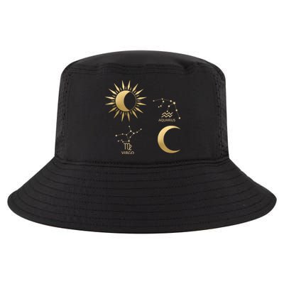 Virgo Sunaquarius Moon Zodiac Gift Cool Comfort Performance Bucket Hat