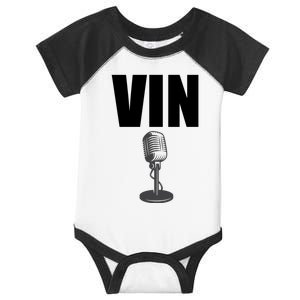 V.in Scully Microphone Infant Baby Jersey Bodysuit