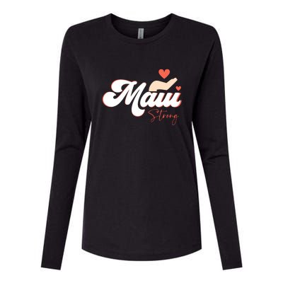 Vintage Strong Maui Hawaii Island I Love Hawaii Gift Womens Cotton Relaxed Long Sleeve T-Shirt