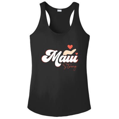 Vintage Strong Maui Hawaii Island I Love Hawaii Gift Ladies PosiCharge Competitor Racerback Tank