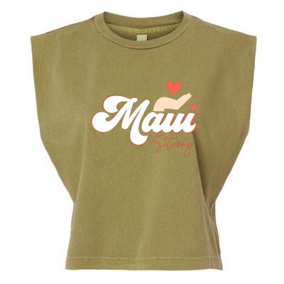 Vintage Strong Maui Hawaii Island I Love Hawaii Gift Garment-Dyed Women's Muscle Tee