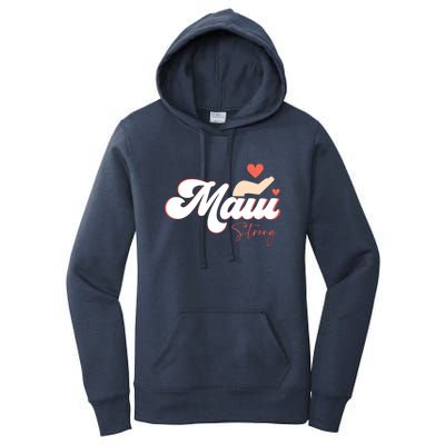 Vintage Strong Maui Hawaii Island I Love Hawaii Gift Women's Pullover Hoodie