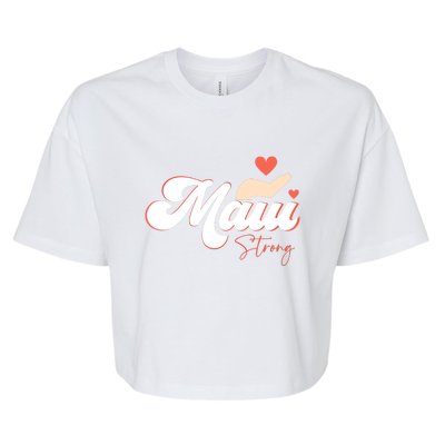 Vintage Strong Maui Hawaii Island I Love Hawaii Gift Bella+Canvas Jersey Crop Tee