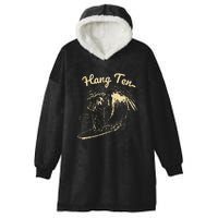 Vintage Surfing Moses Hang Ten Hooded Wearable Blanket