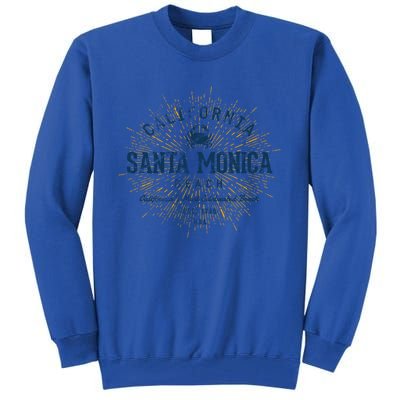 Vintage Santa Monica Beach Gift Tall Sweatshirt