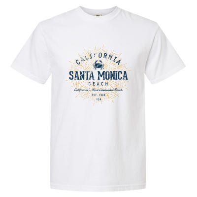 Vintage Santa Monica Beach Gift Garment-Dyed Heavyweight T-Shirt