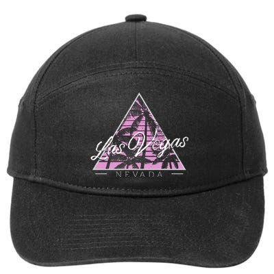 Vintage Style Nevada Las Vegas Gift Design Idea 7-Panel Snapback Hat