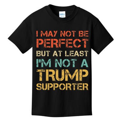 Vintage Style Not A Trump Supporter Funny Anti Trump Vote Kids T-Shirt