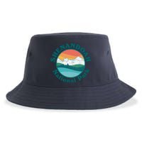 Vintage Shenandoah National Park Retro Mountains & Sky Sustainable Bucket Hat