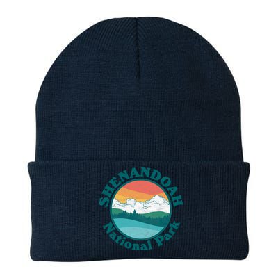 Vintage Shenandoah National Park Retro Mountains & Sky Knit Cap Winter Beanie