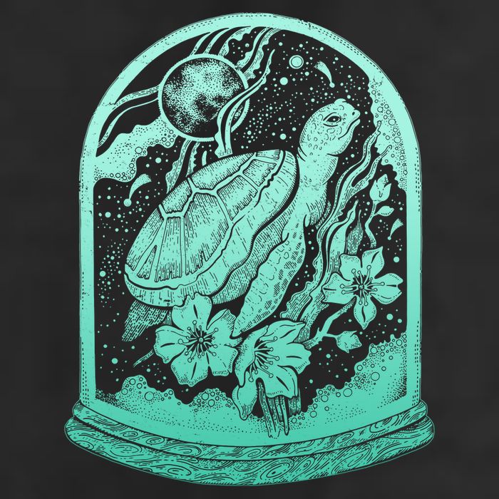 VIntage Sea Ocean Turtle Galaxy Terrarium Tumbler