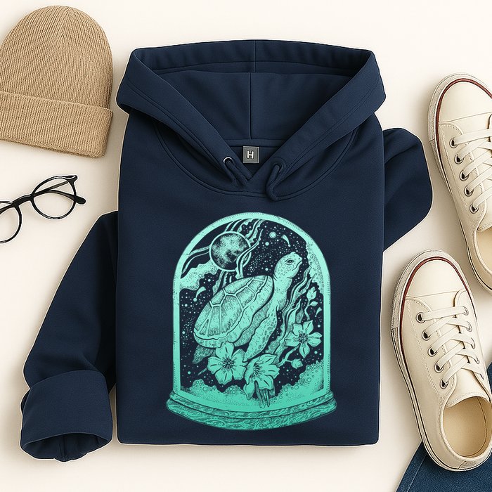 VIntage Sea Ocean Turtle Galaxy Terrarium Hoodie