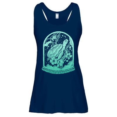 VIntage Sea Ocean Turtle Galaxy Terrarium Ladies Essential Flowy Tank