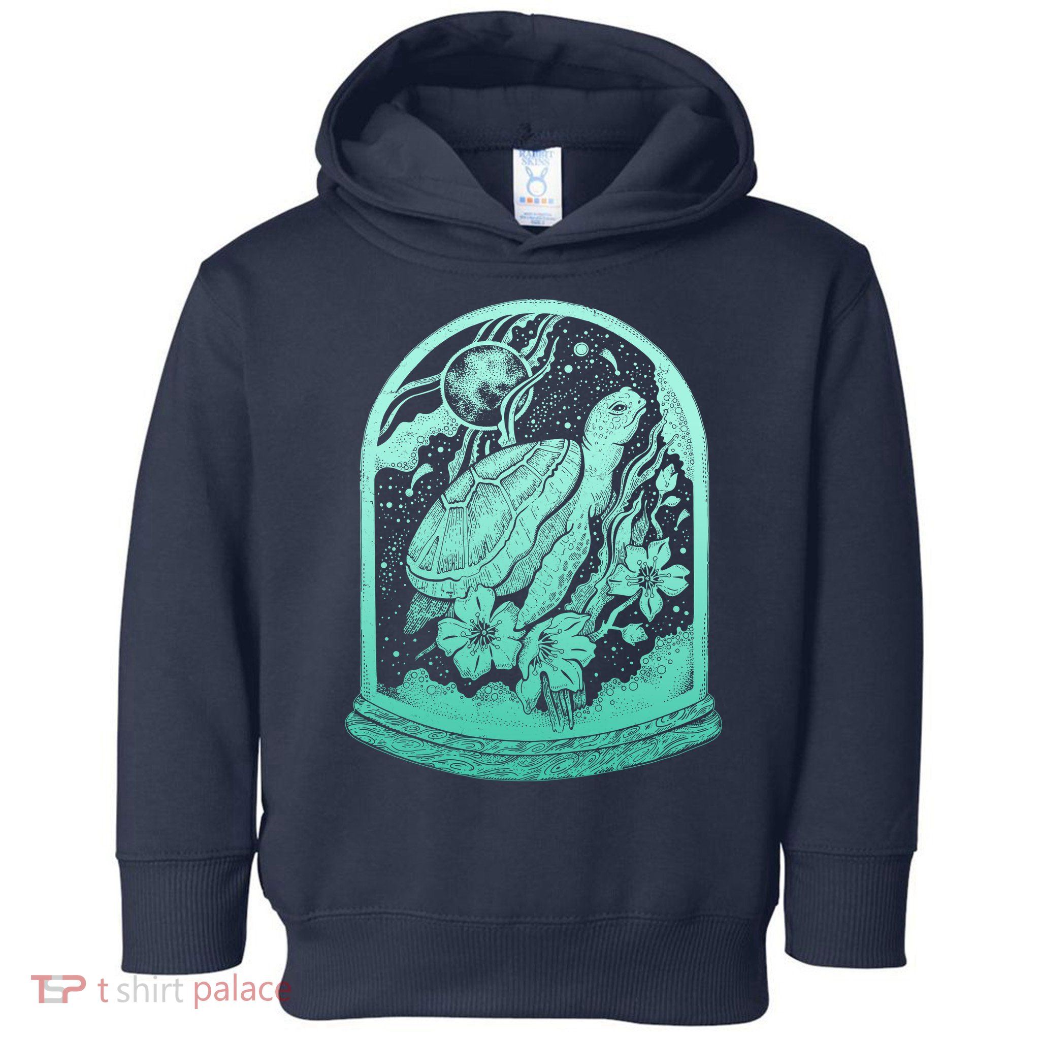 VIntage Sea Ocean Turtle Galaxy Terrarium Toddler Hoodie