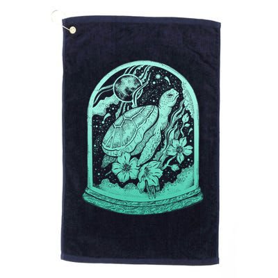 VIntage Sea Ocean Turtle Galaxy Terrarium Golf Towel