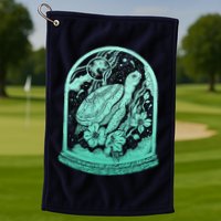 VIntage Sea Ocean Turtle Galaxy Terrarium Golf Towel