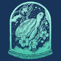VIntage Sea Ocean Turtle Galaxy Terrarium Toddler T-Shirt