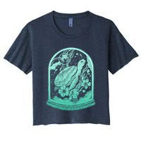 VIntage Sea Ocean Turtle Galaxy Terrarium Crop Top