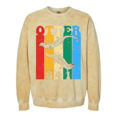 vintage surfing otter 841 team surfboards steals californian Colorblast Crewneck Sweatshirt