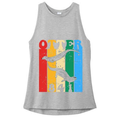 vintage surfing otter 841 team surfboards steals californian Ladies PosiCharge Tri-Blend Wicking Tank