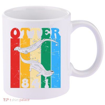 vintage surfing otter 841 team surfboards steals californian 11oz C Handle Ceramic Mug