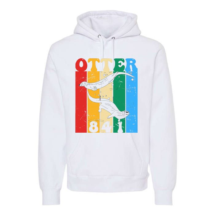 vintage surfing otter 841 team surfboards steals californian Premium Hoodie