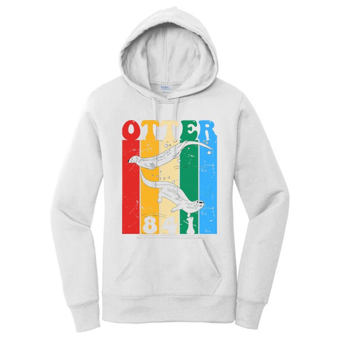 vintage surfing otter 841 team surfboards steals californian Women's Pullover Hoodie