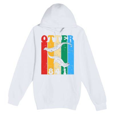 vintage surfing otter 841 team surfboards steals californian Premium Pullover Hoodie