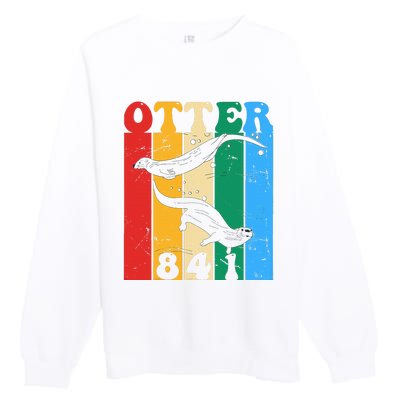 vintage surfing otter 841 team surfboards steals californian Premium Crewneck Sweatshirt