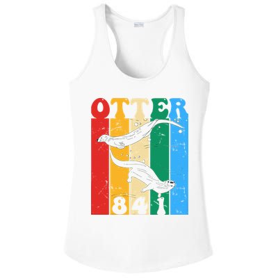 vintage surfing otter 841 team surfboards steals californian Ladies PosiCharge Competitor Racerback Tank