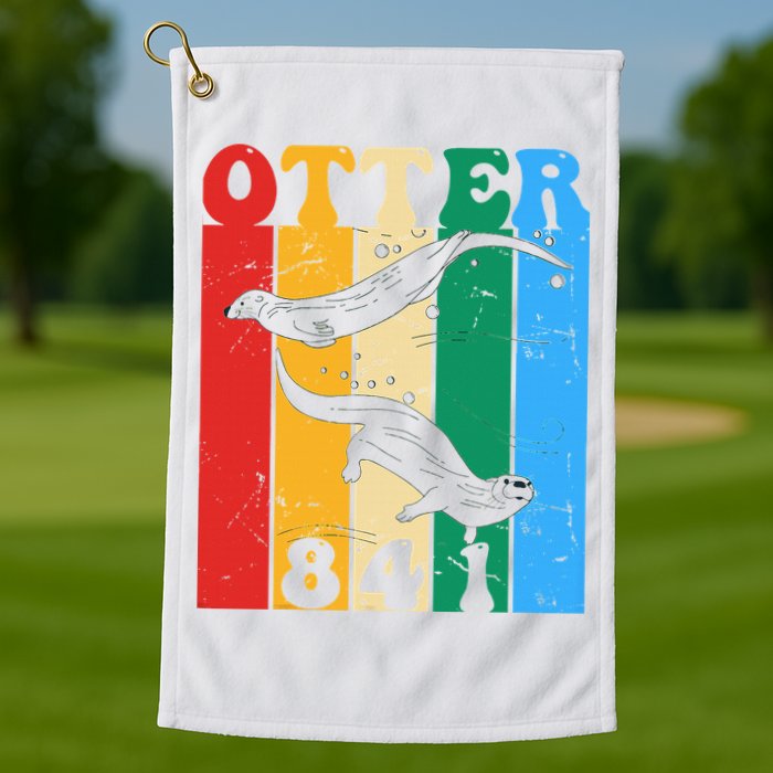 vintage surfing otter 841 team surfboards steals californian Golf Towel
