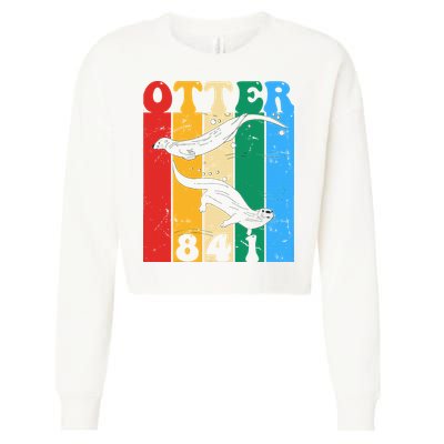 vintage surfing otter 841 team surfboards steals californian Cropped Pullover Crew