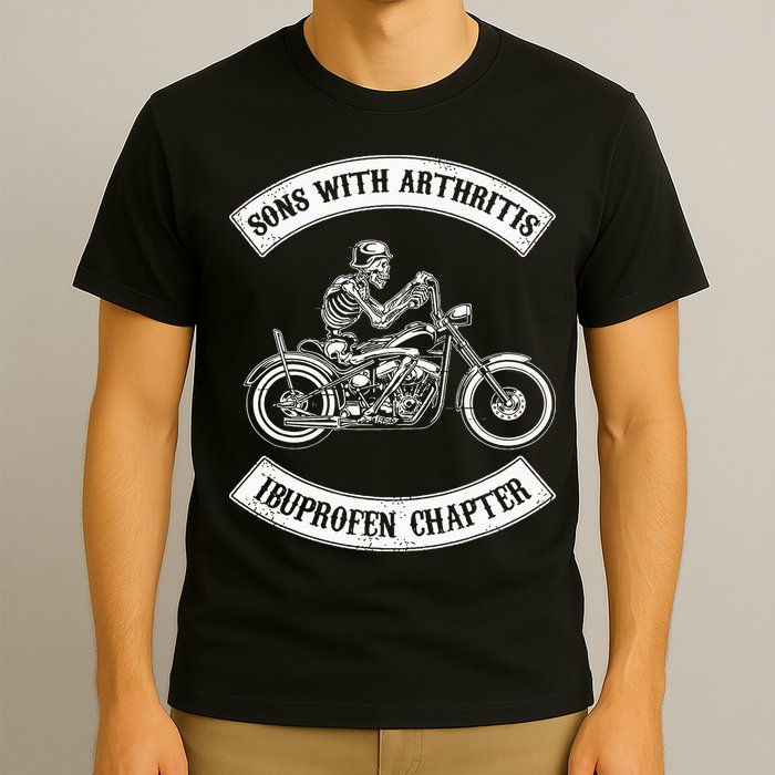 Vintage Son of Ibuprofen Funny Arthritis Chapter Biker T-Shirt