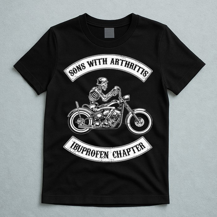 Vintage Son of Ibuprofen Funny Arthritis Chapter Biker T-Shirt
