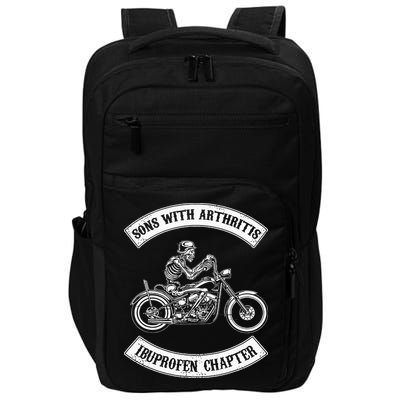 Vintage Son of Ibuprofen Funny Arthritis Chapter Biker Impact Tech Backpack