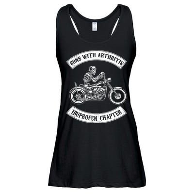 Vintage Son of Ibuprofen Funny Arthritis Chapter Biker Ladies Essential Flowy Tank