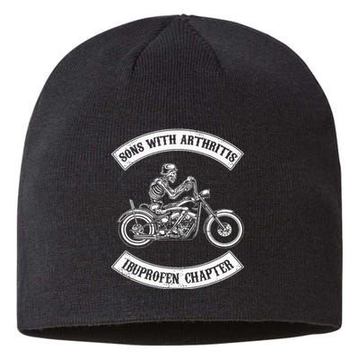 Vintage Son of Ibuprofen Funny Arthritis Chapter Biker Sustainable Beanie