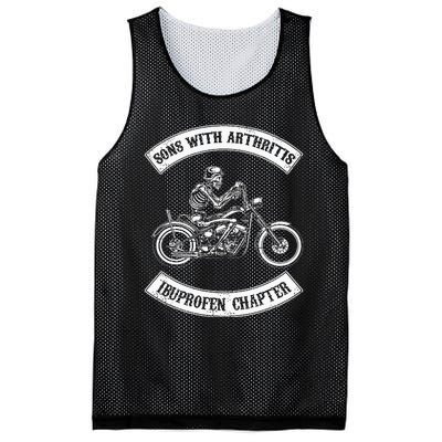 Vintage Son of Ibuprofen Funny Arthritis Chapter Biker Mesh Reversible Basketball Jersey Tank