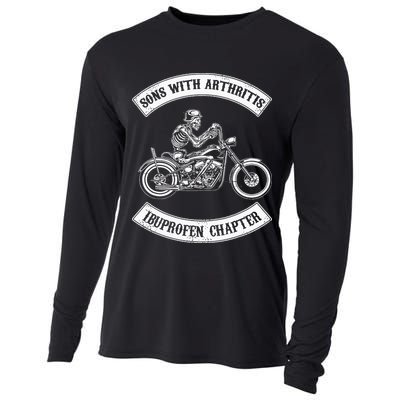 Vintage Son of Ibuprofen Funny Arthritis Chapter Biker Cooling Performance Long Sleeve Crew