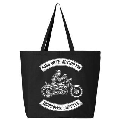 Vintage Son of Ibuprofen Funny Arthritis Chapter Biker 25L Jumbo Tote