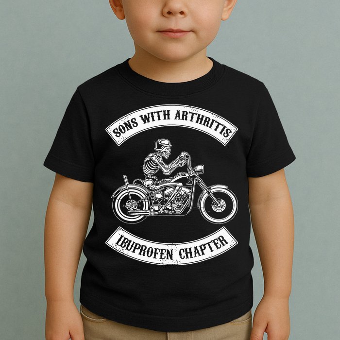 Vintage Son of Ibuprofen Funny Arthritis Chapter Biker Toddler T-Shirt