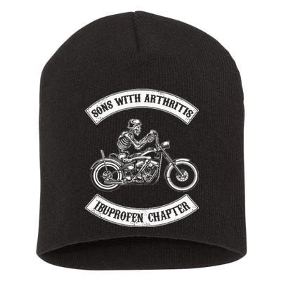 Vintage Son of Ibuprofen Funny Arthritis Chapter Biker Short Acrylic Beanie