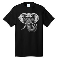 Vintage State Of Alabama Elephant Lovers Tall T-Shirt