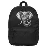 Vintage State Of Alabama Elephant Lovers 16 in Basic Backpack