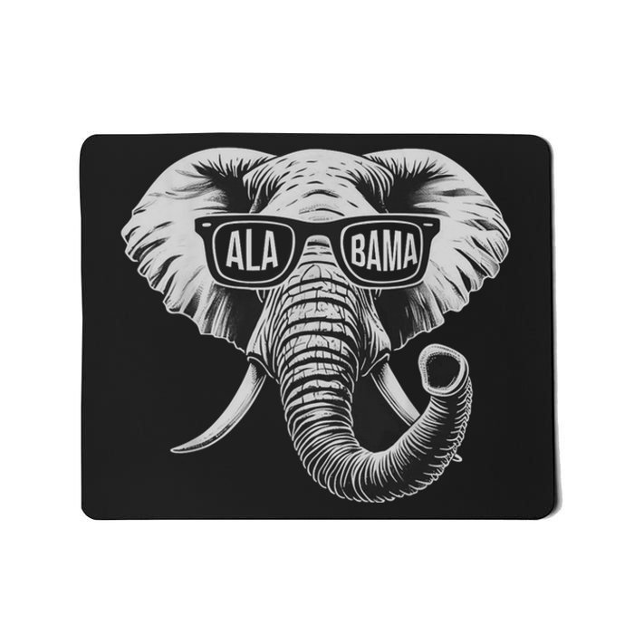 Vintage State Of Alabama Elephant Lovers Mousepad