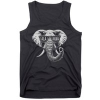 Vintage State Of Alabama Elephant Lovers Tank Top