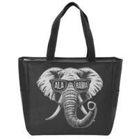 Vintage State Of Alabama Elephant Lovers Zip Tote Bag