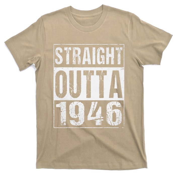 Vintage Straight Outta 1946 77th Birthday Gift 77 Years T-Shirt