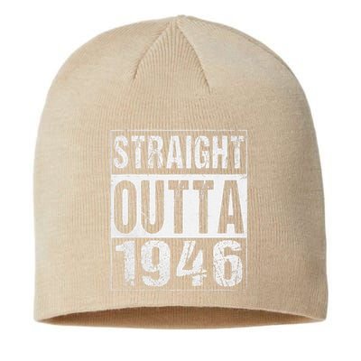 Vintage Straight Outta 1946 77th Birthday Gift 77 Years Sustainable Beanie