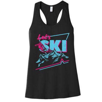 Vintage Ski Outfit 80s 90s Ski Retro Ski Long Women's Racerback Tank